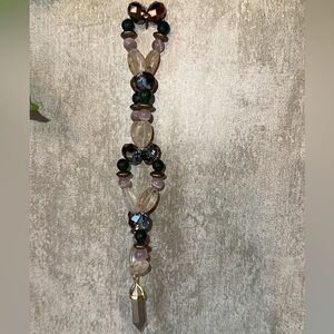 Gypsy’s Treasure HangCharm (Pyrite, Canadian Jade,Yellow Quartz, Lilac Cat’s Eye